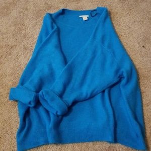 H & M Turquoise oversize layering sweater